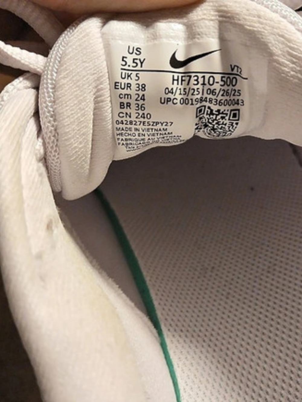 Nike Air Max Dn Women's Sneakers White US 5.5 Like New - Picture 5 of 6
